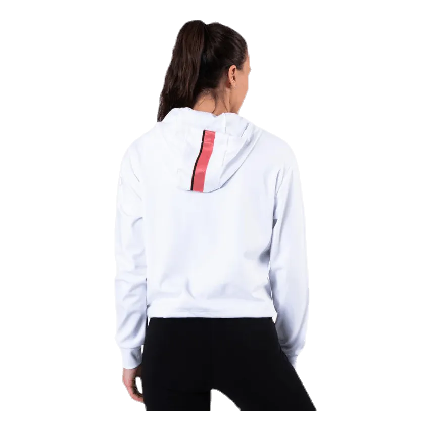 Afia Cropped Hoody White