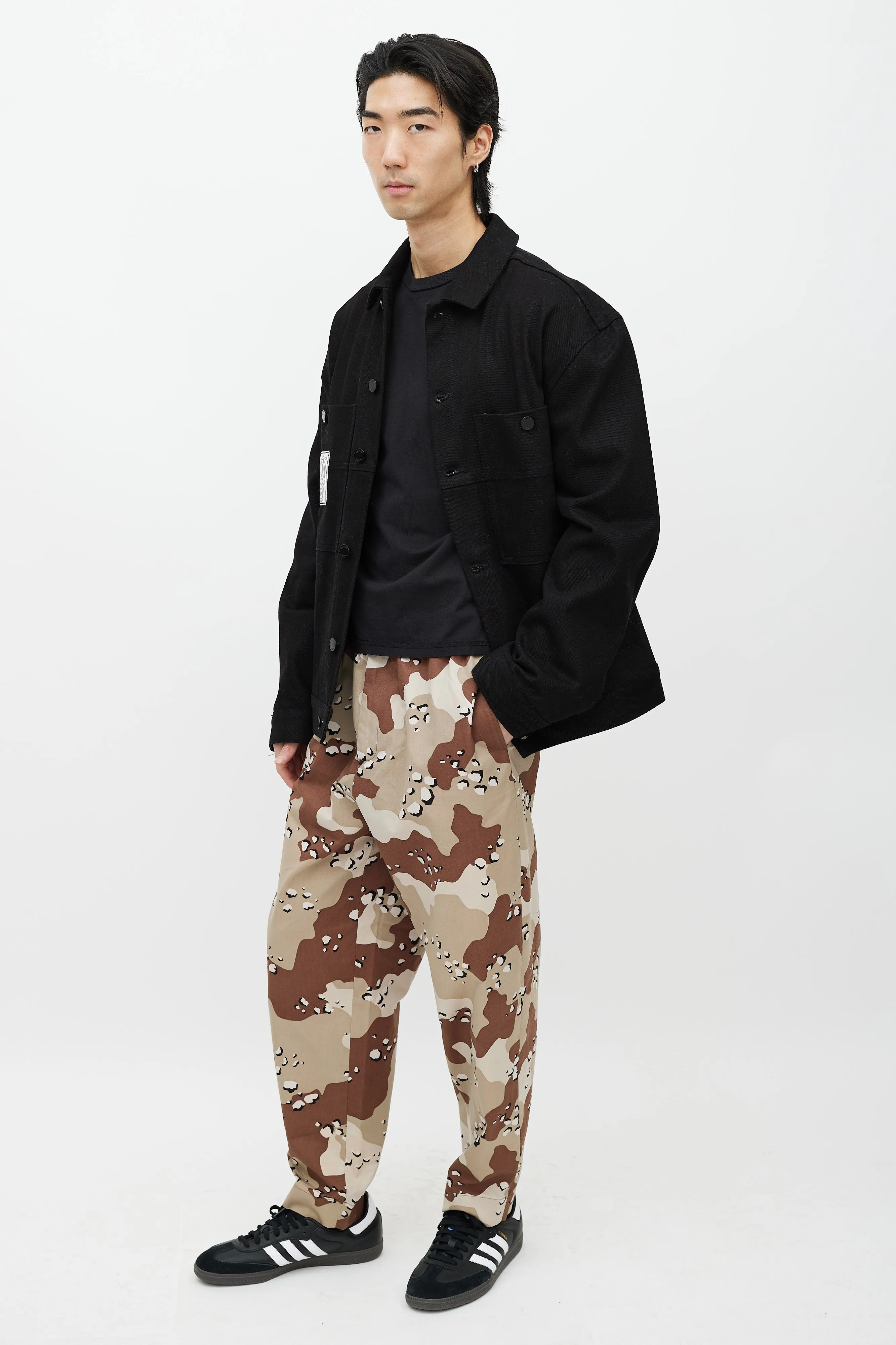 Beige & Brown Desert Camo Jogger Pant