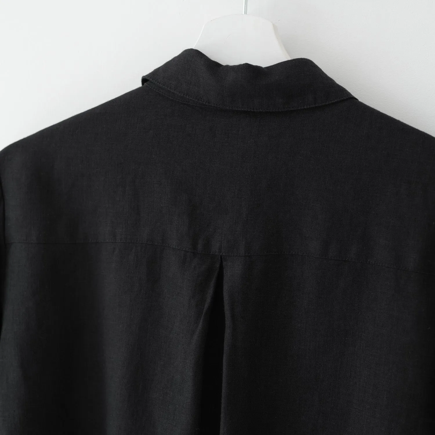 Black Linen Azalea Shirt