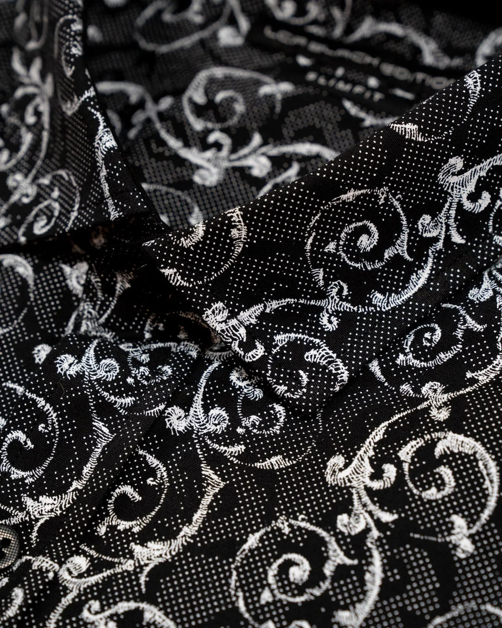 Black Swirl Print Shirt