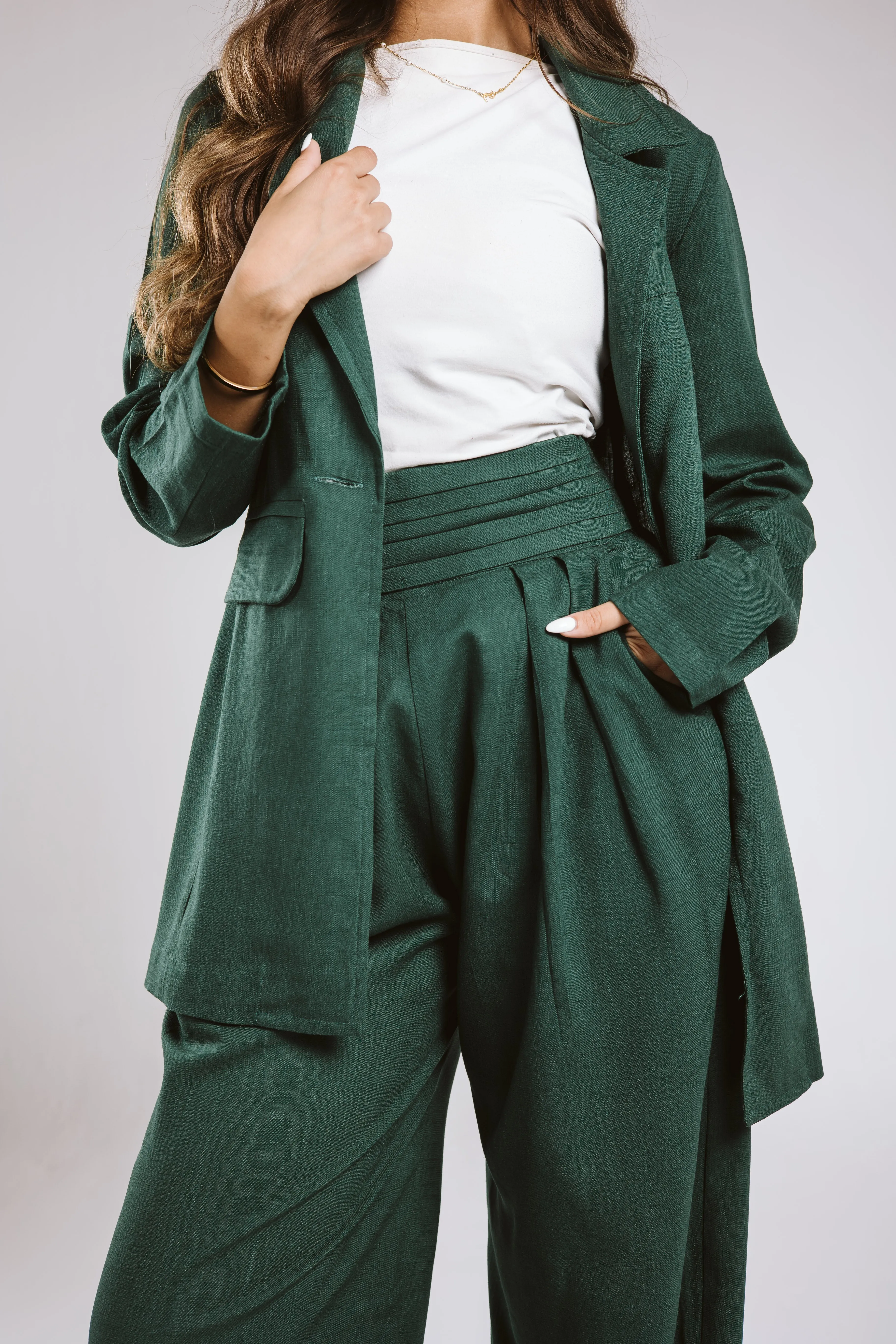 Blazer linen set
