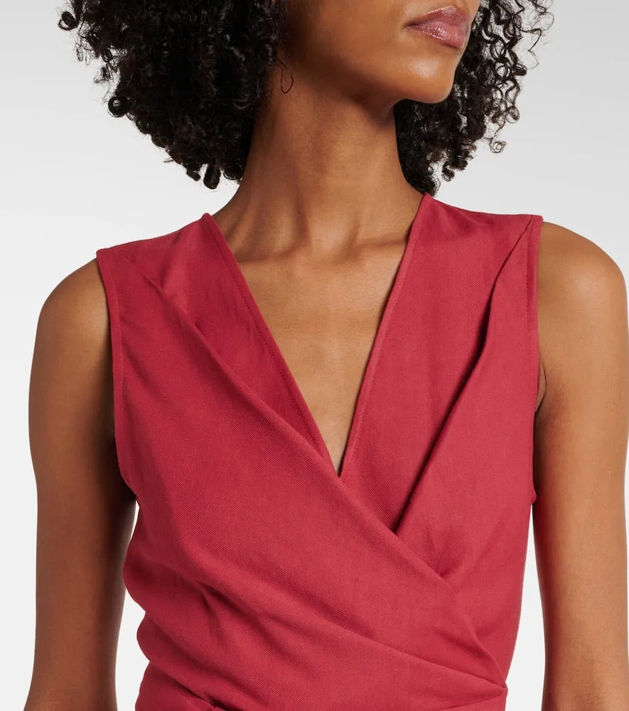 Brunello Cucinelli Gathered midi dress