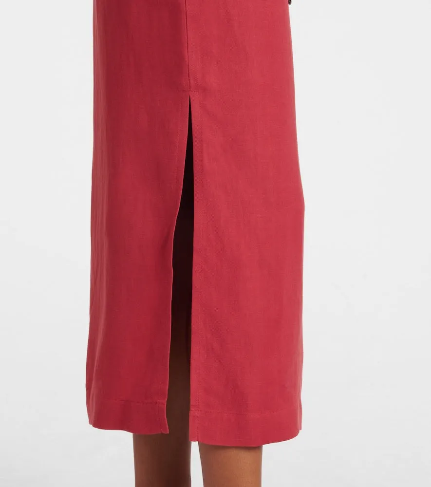 Brunello Cucinelli Gathered midi dress