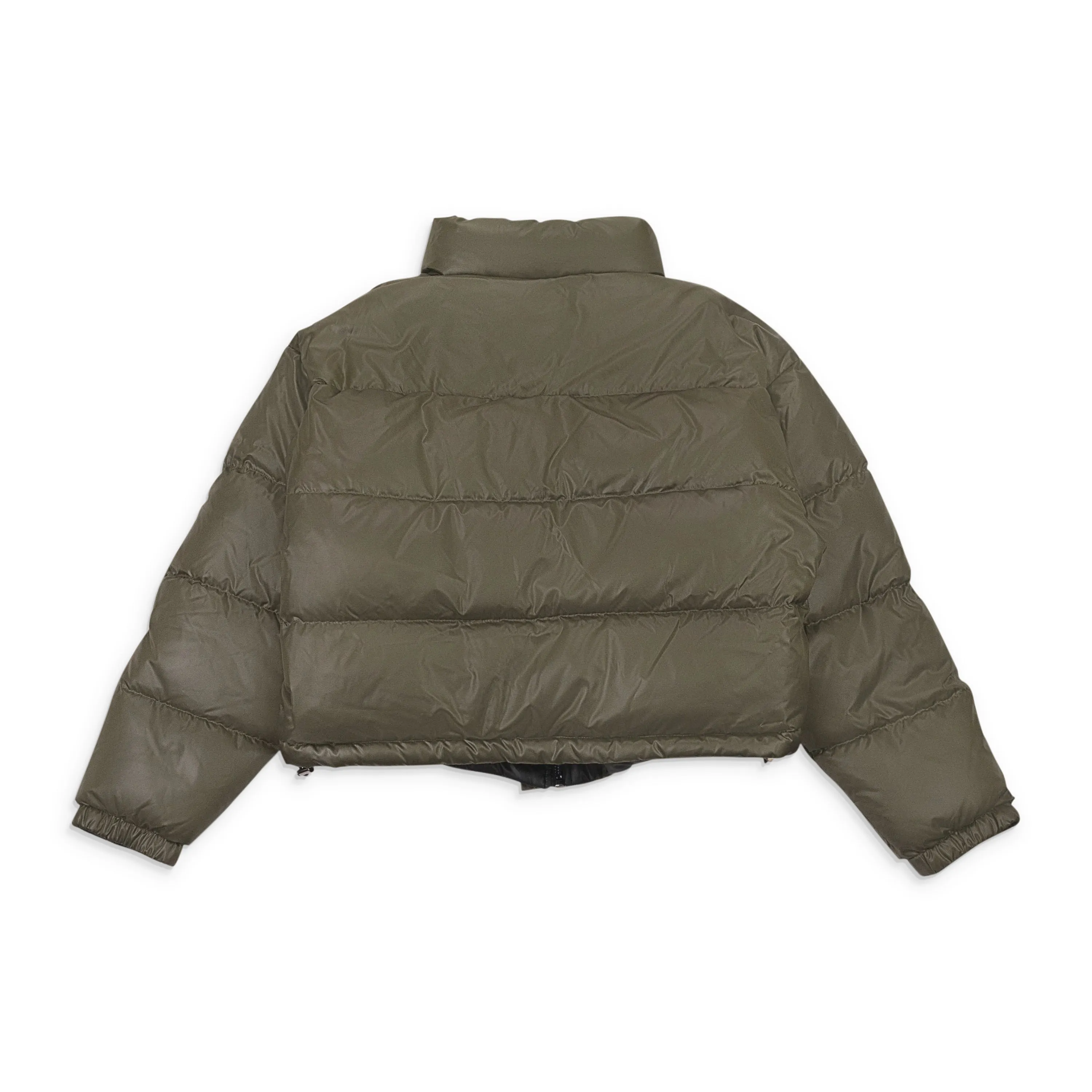CALLIPYGIAN REVERSIBLE OLIVE BLACK PUFFER COAT