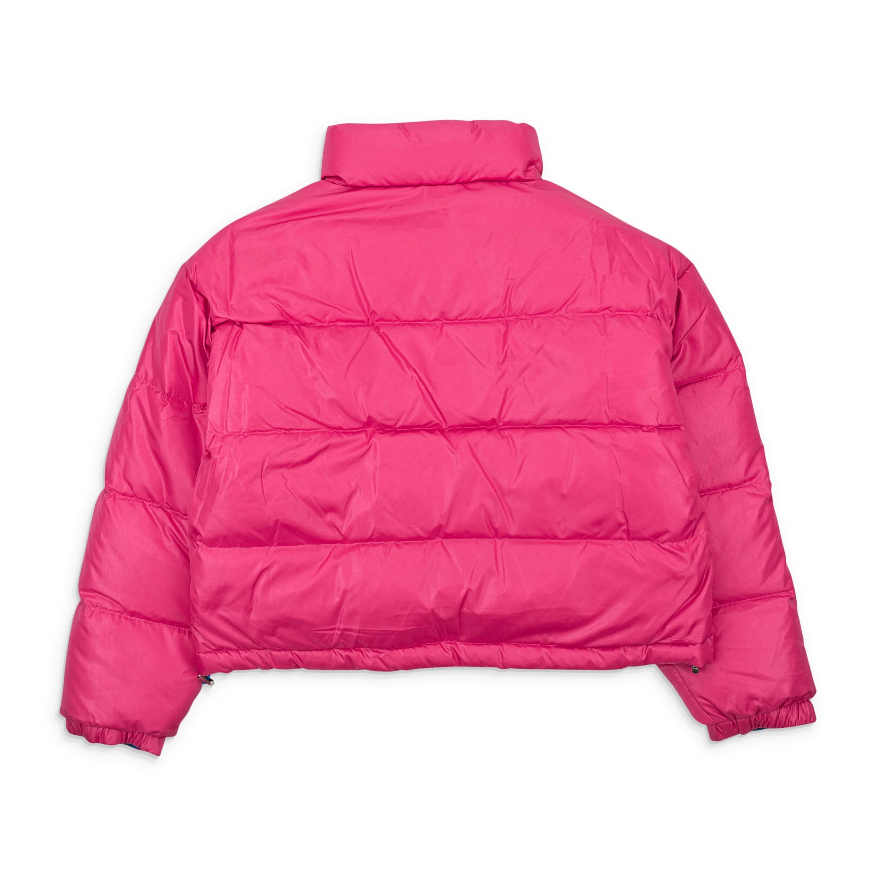 CALLIPYGIAN REVERSIBLE PINK BLUE PUFFER COAT
