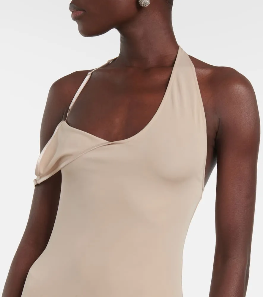 Courr√É¬®ges Undressed asymmetrical midi dress