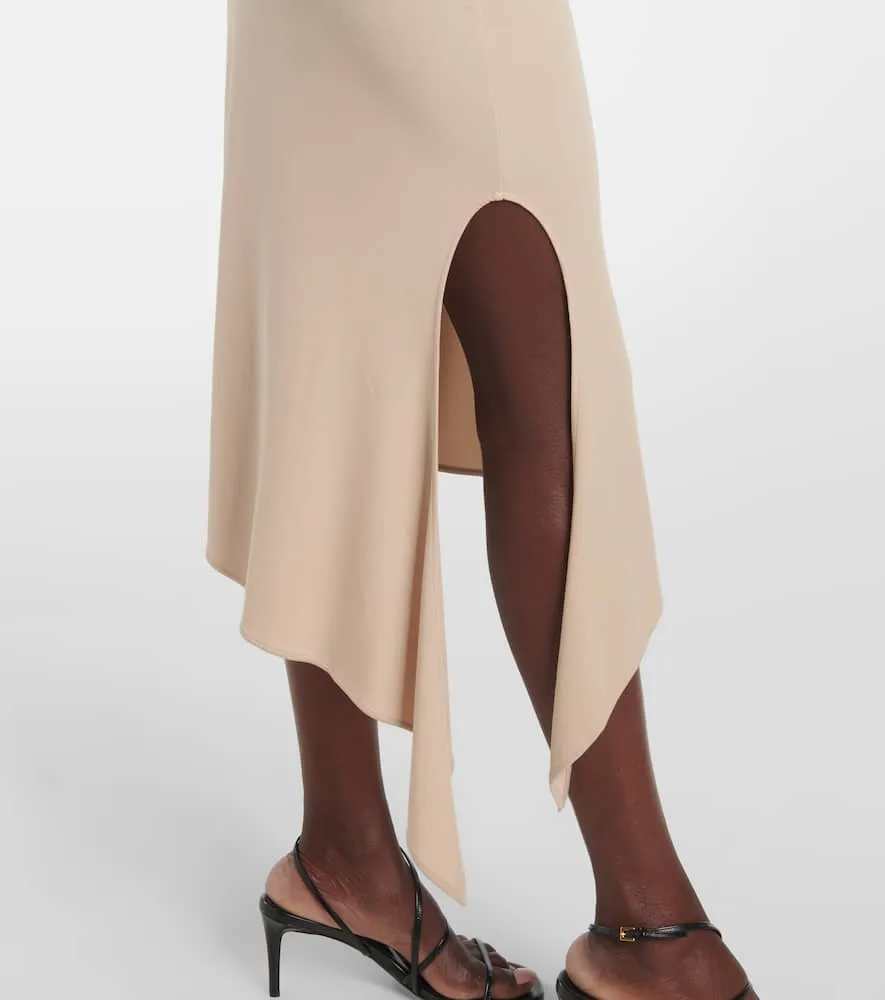 Courr√É¬®ges Undressed asymmetrical midi dress