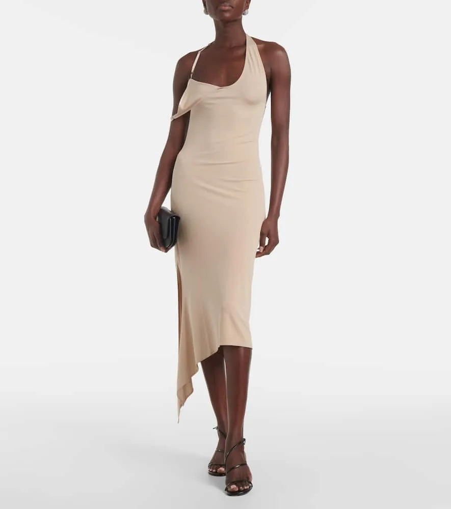 Courr√É¬®ges Undressed asymmetrical midi dress