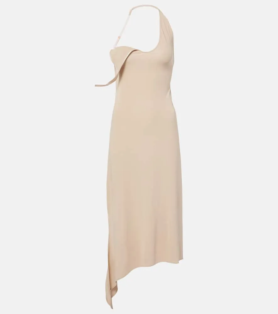 Courr√É¬®ges Undressed asymmetrical midi dress