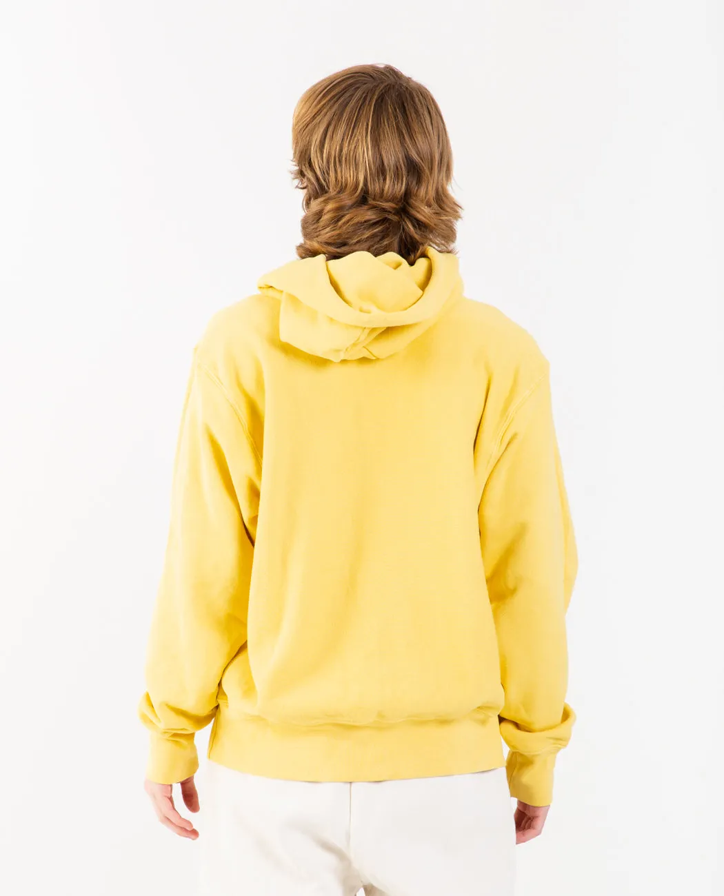 Cropped Hoodie Vintage Yellow