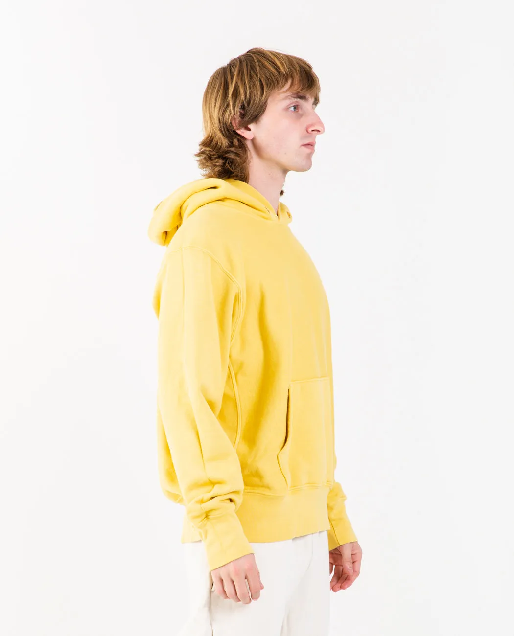 Cropped Hoodie Vintage Yellow