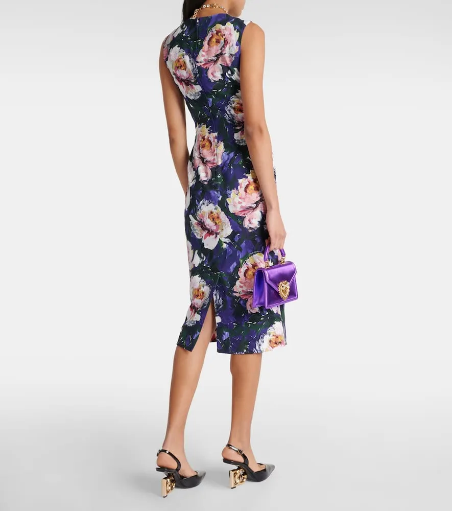 Dolce&Gabbana Floral cady midi dress
