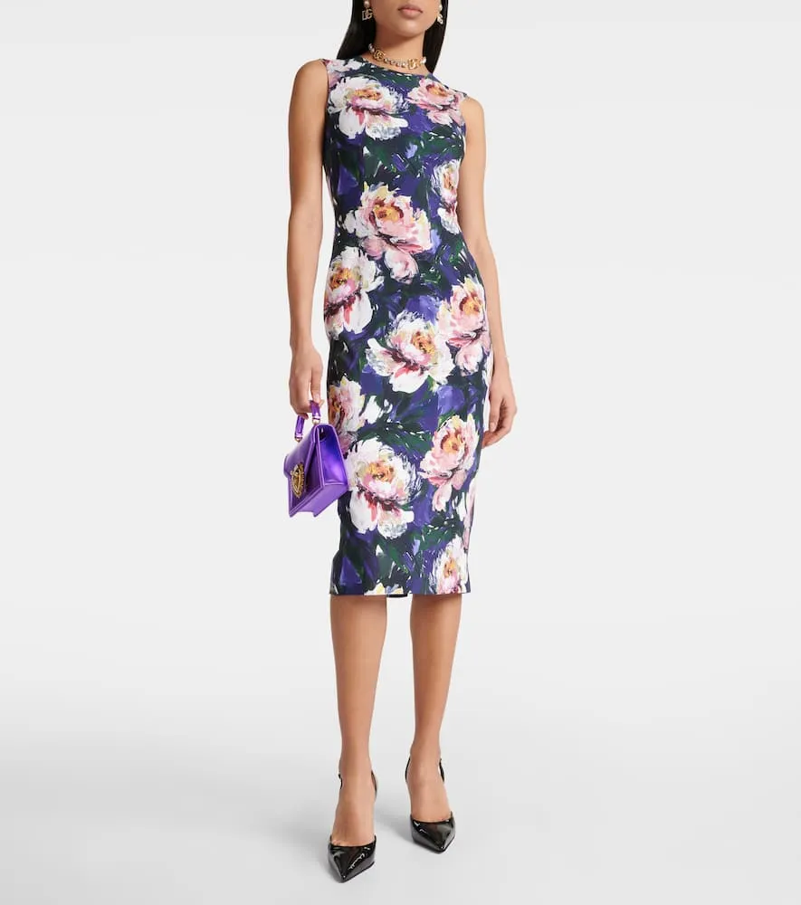 Dolce&Gabbana Floral cady midi dress