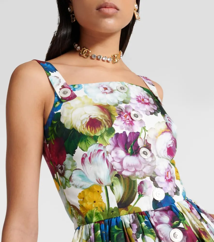 Dolce&Gabbana Floral cotton midi dress