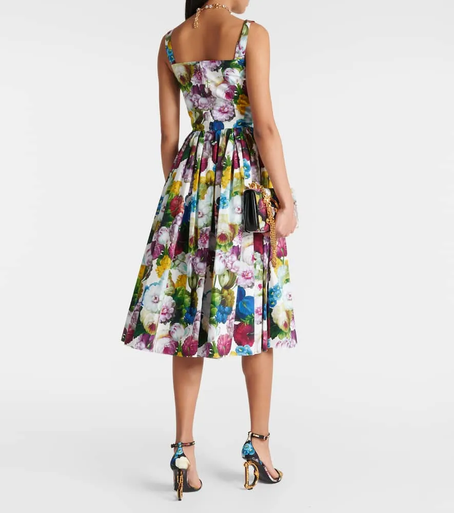 Dolce&Gabbana Floral cotton midi dress