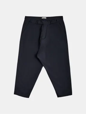 Dropped Crotch Wide-Cut Trousers