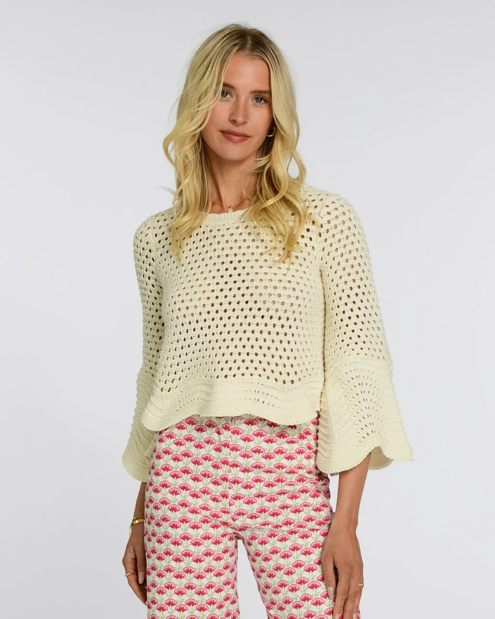 ELIZABETH JAMES THE LABEL | Nina Sweater in Coconut Milk