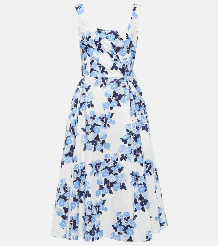 Emilia Wickstead Ariadna floral cotton poplin dress