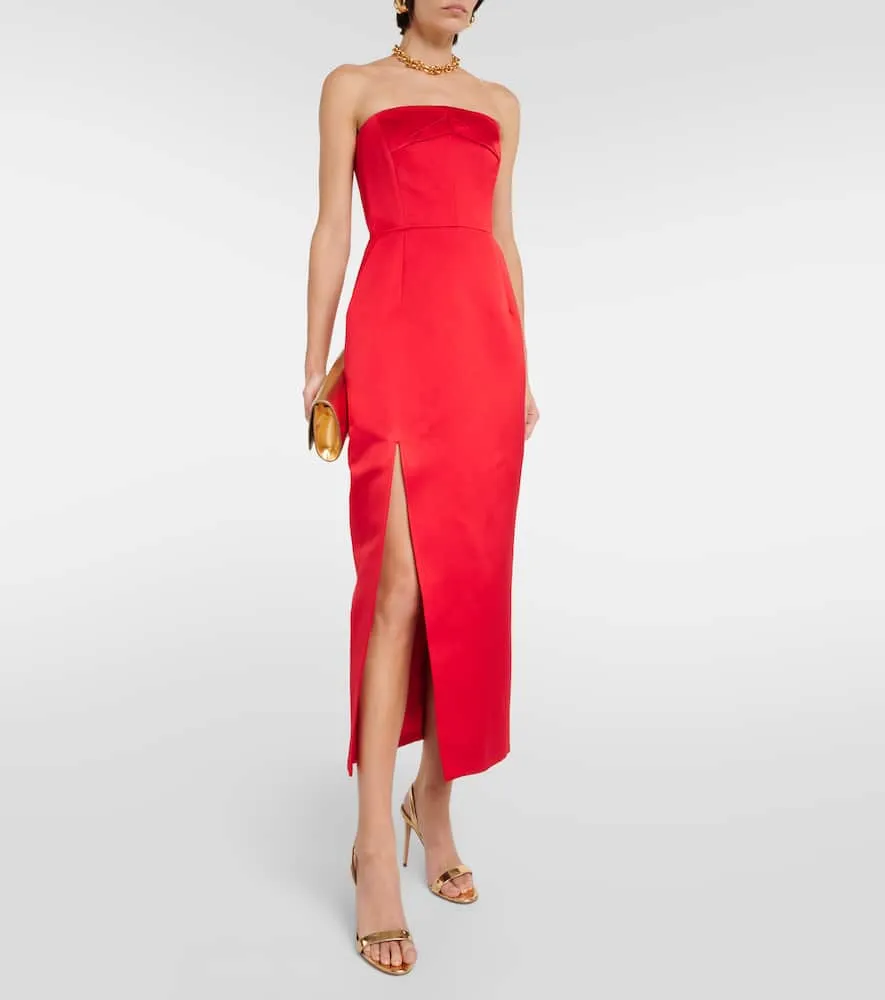 Emilia Wickstead Strapless midi dress
