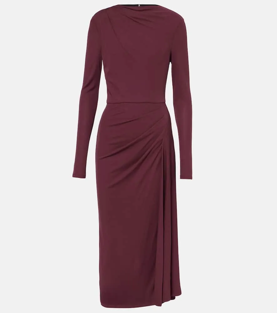 Erdem Draped cr√É¬™pe jersey midi dress