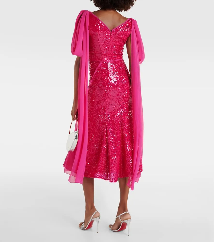 Erdem Sequined midi dress