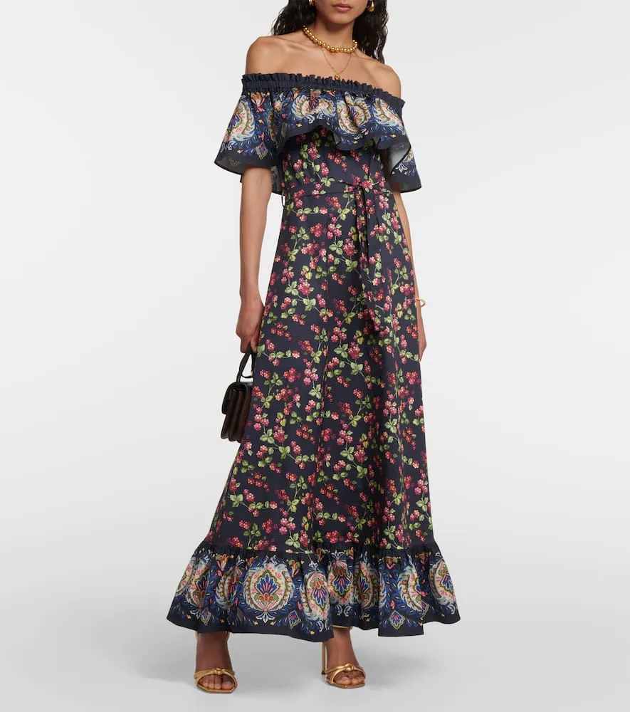 Etro Printed cotton-blend maxi dress