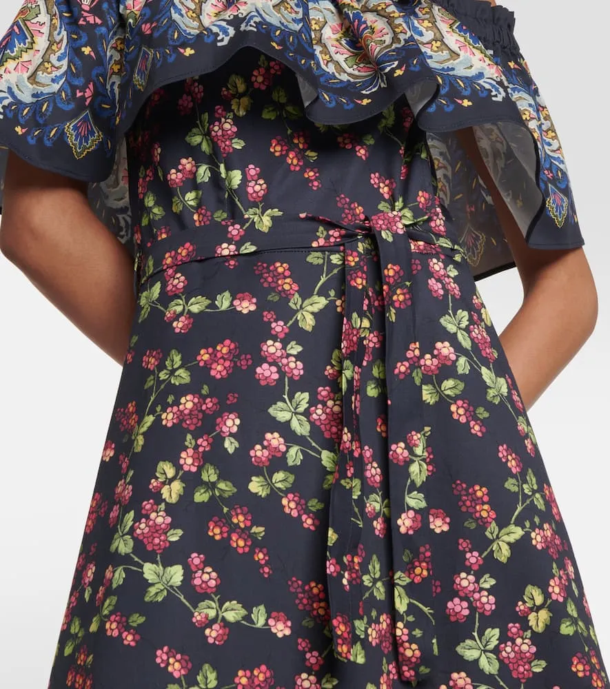 Etro Printed cotton-blend maxi dress