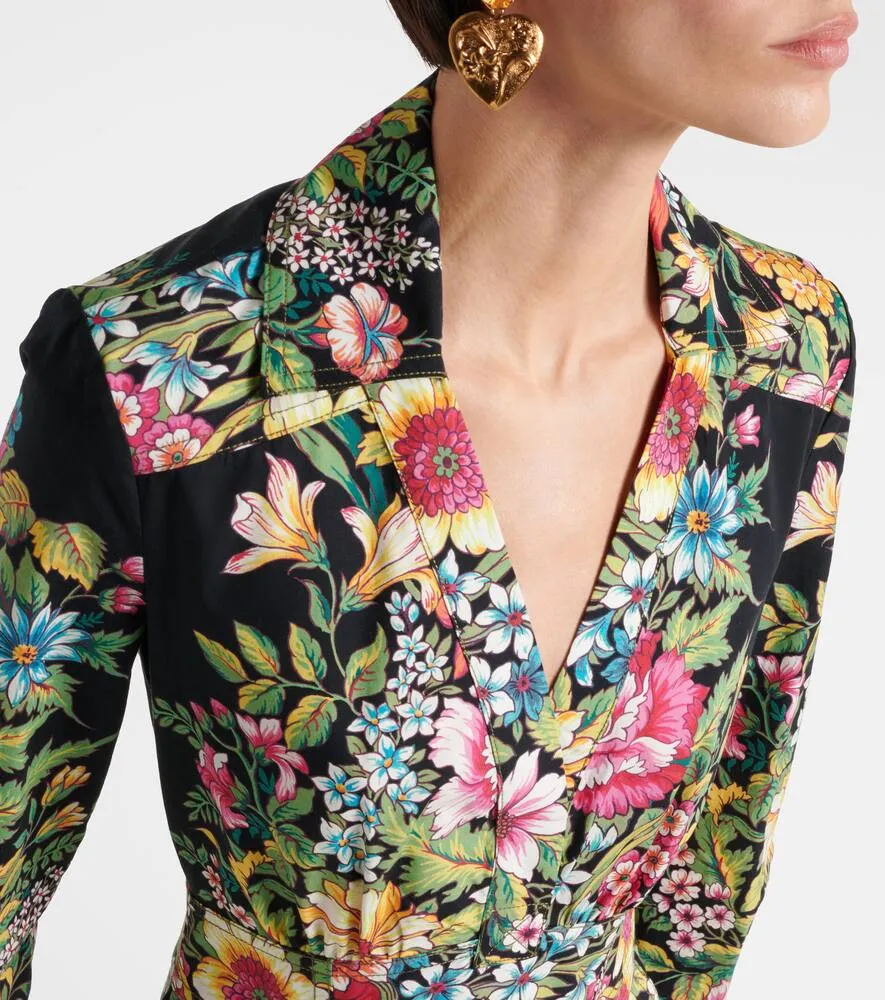 Etro Printed cotton midi dress