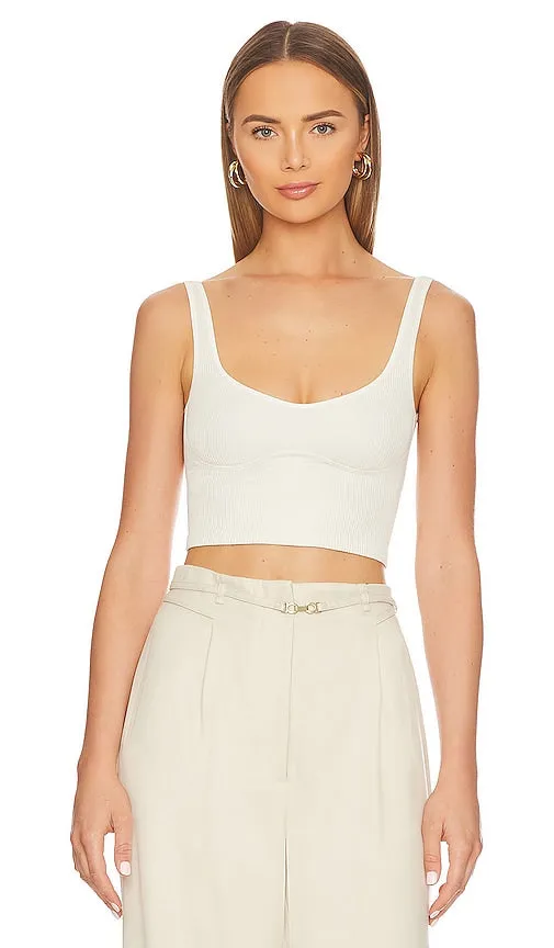 Free People X Intimately FP Meg Seamless Crop in Ivory