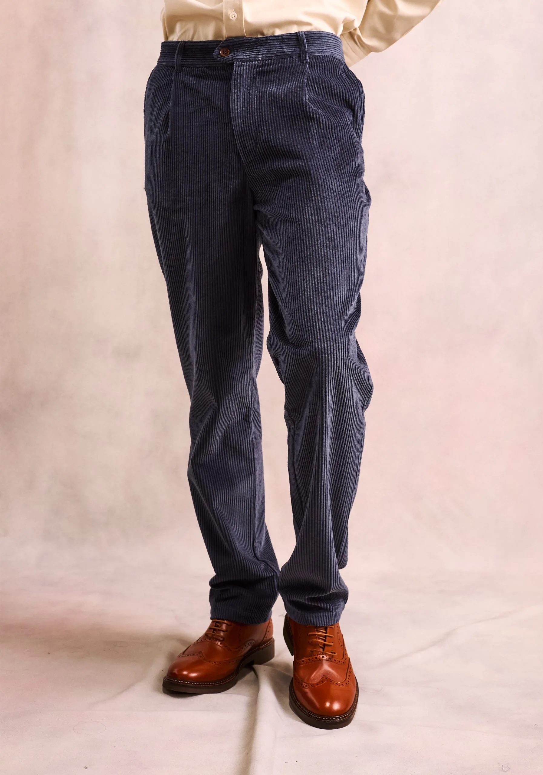 Hudson Corduroy Blue Trousers