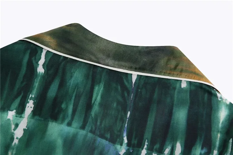 KPSILK TIE-DYE SHIRT AND TROUSERS