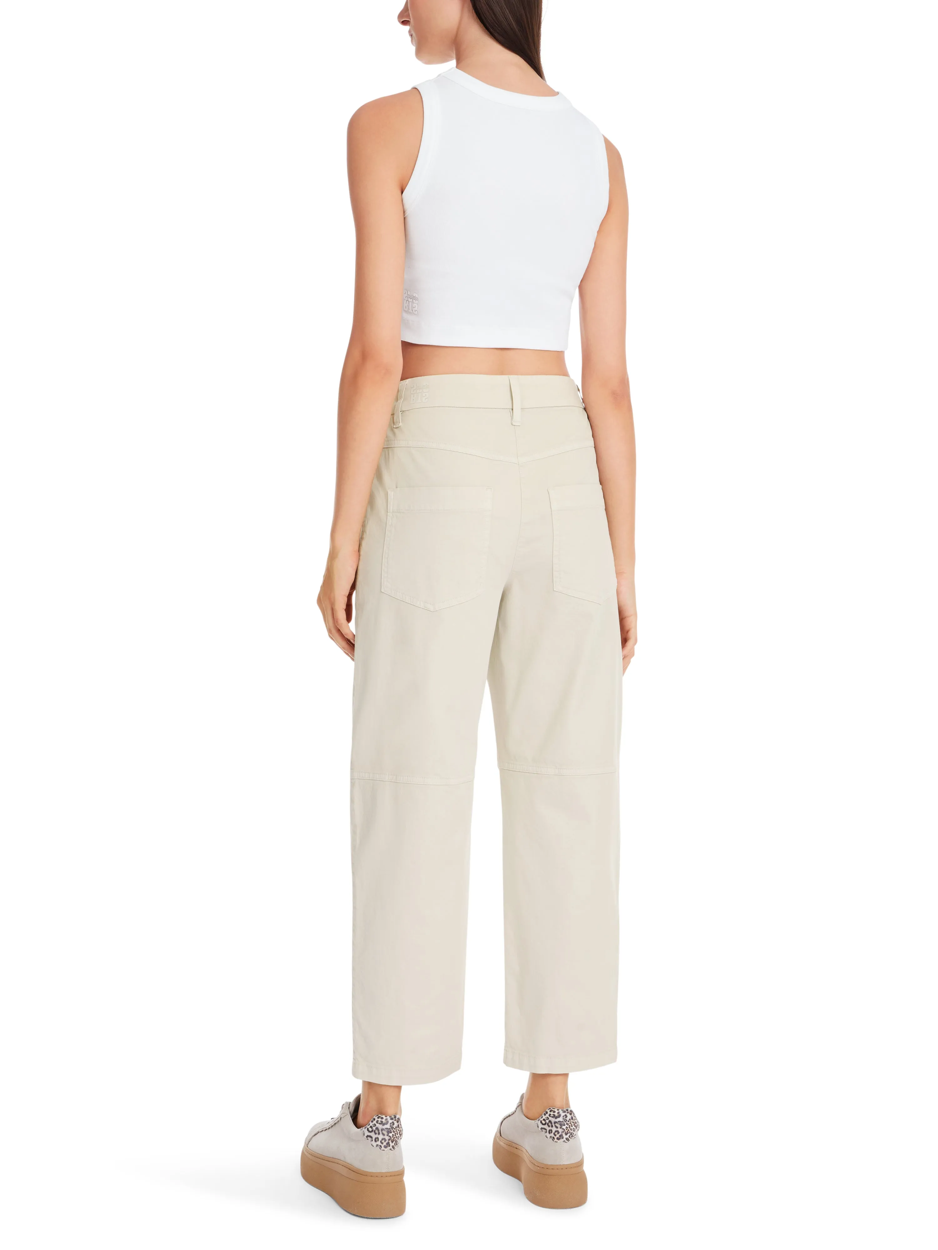 MARC CAIN Cream Cropped Trousers