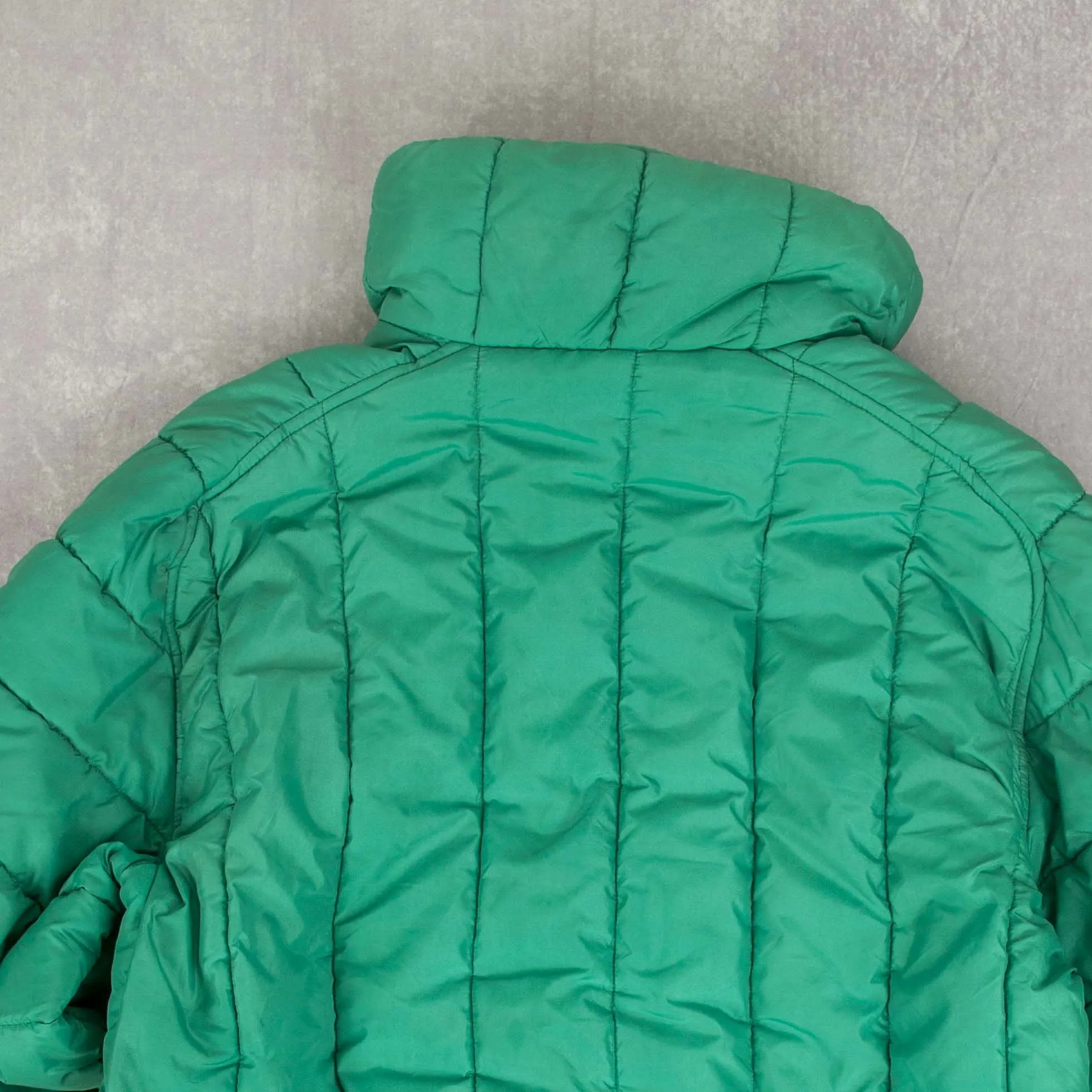 MEN'S VINTAGE 1980S PUFFER SKI HALF ZIP JACKET - SMALL
