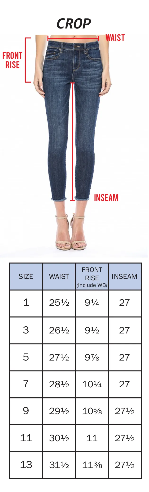 Mid Rise Cropped Skinny with Frayed Hem Jeans in Black