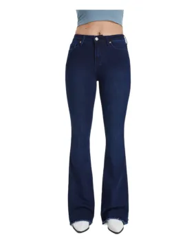 Mid Rise Flare Jean (Dark Blue)