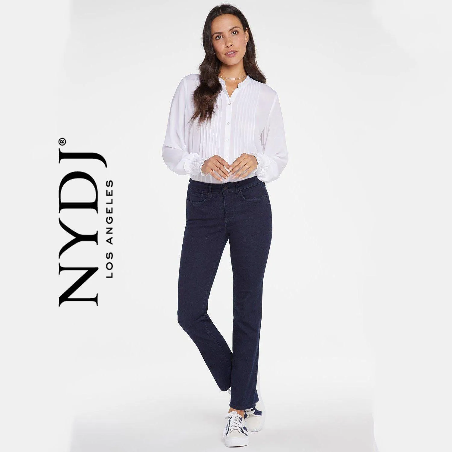 NWT - NYDJ 'Sheri Slim ' Ankle Jeans in Rinse Wash -Size  8US or 12 AU