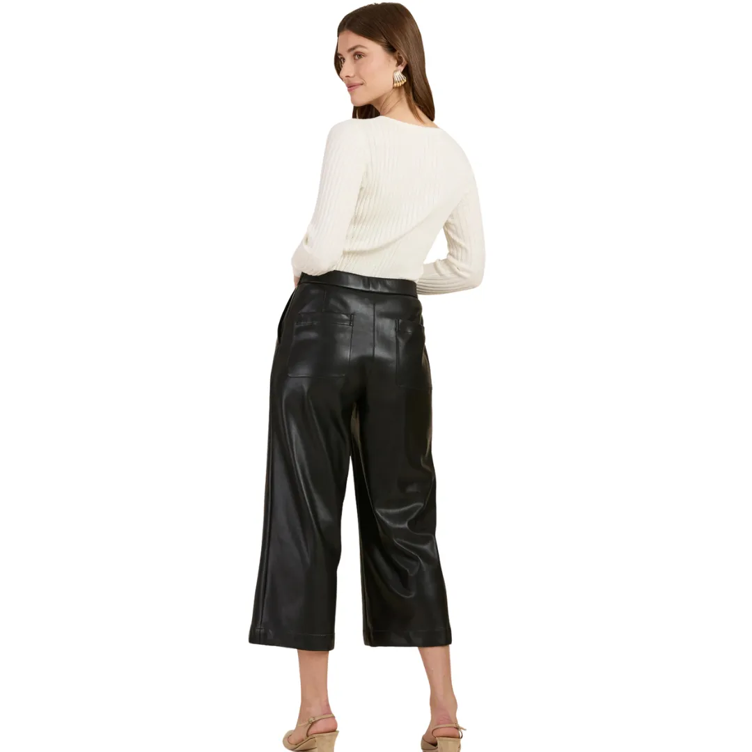 Payton Pleather Crop