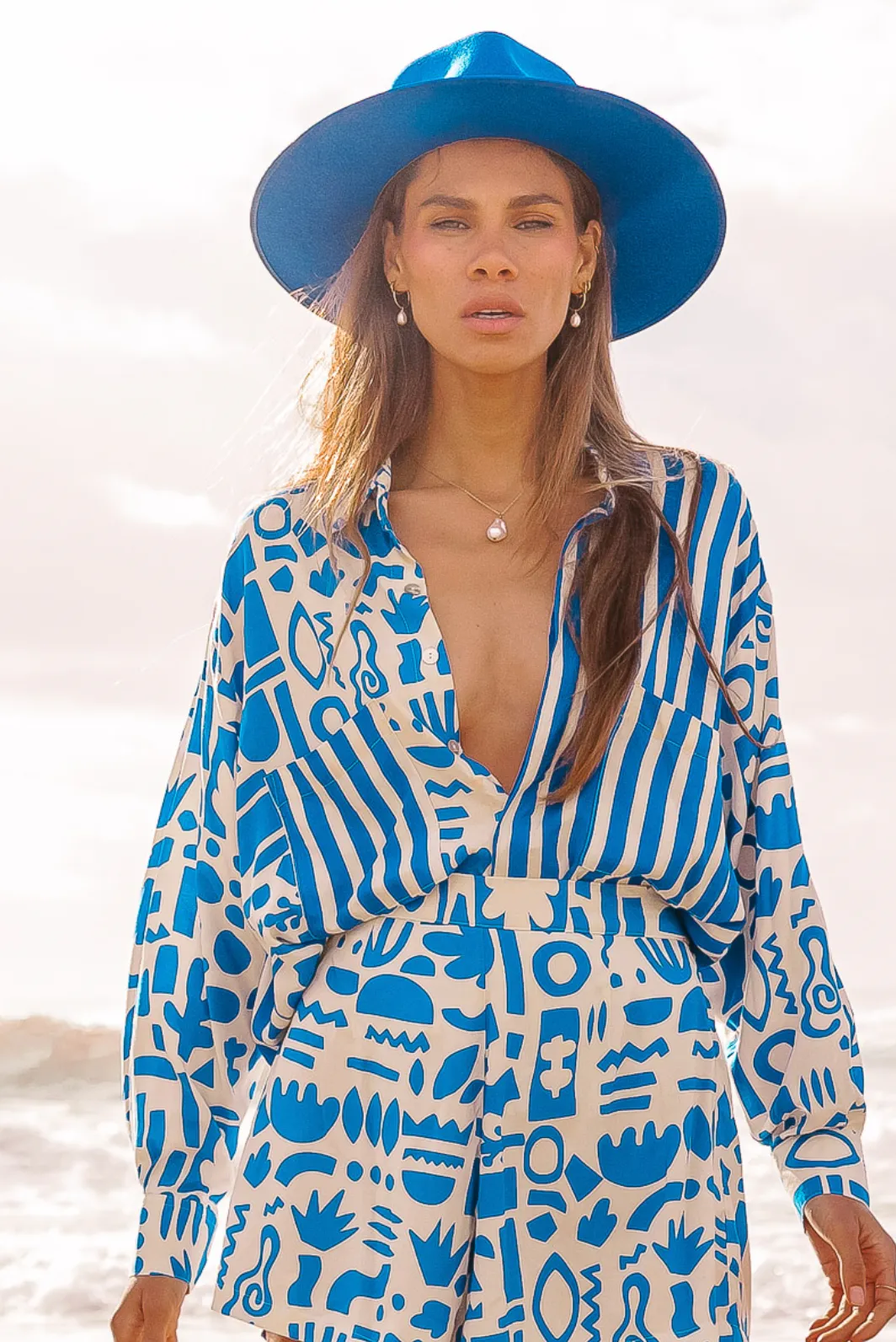 PEGGY SHIRT / GEO PRINT