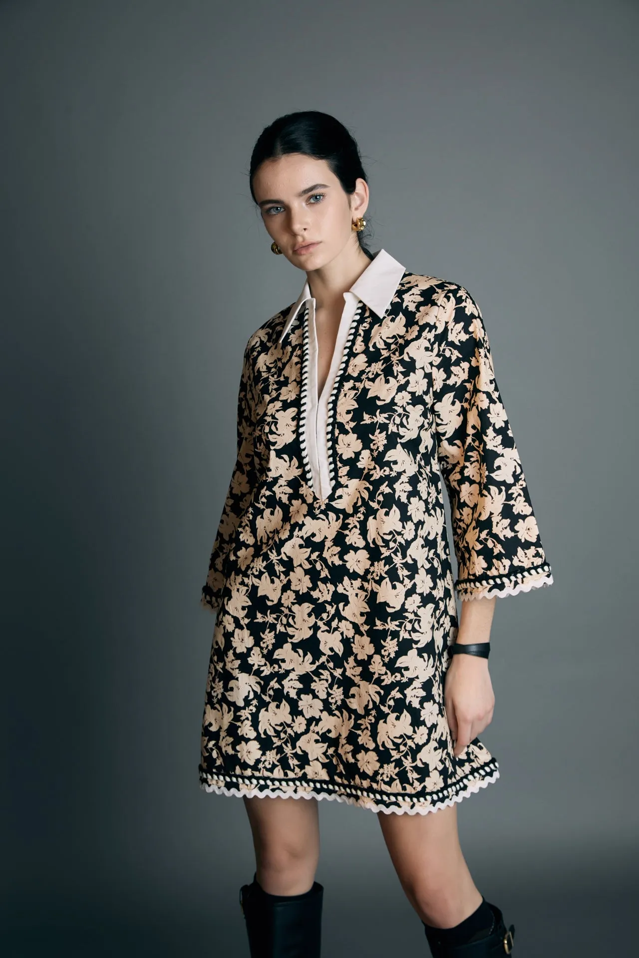 Printed Midi Dress