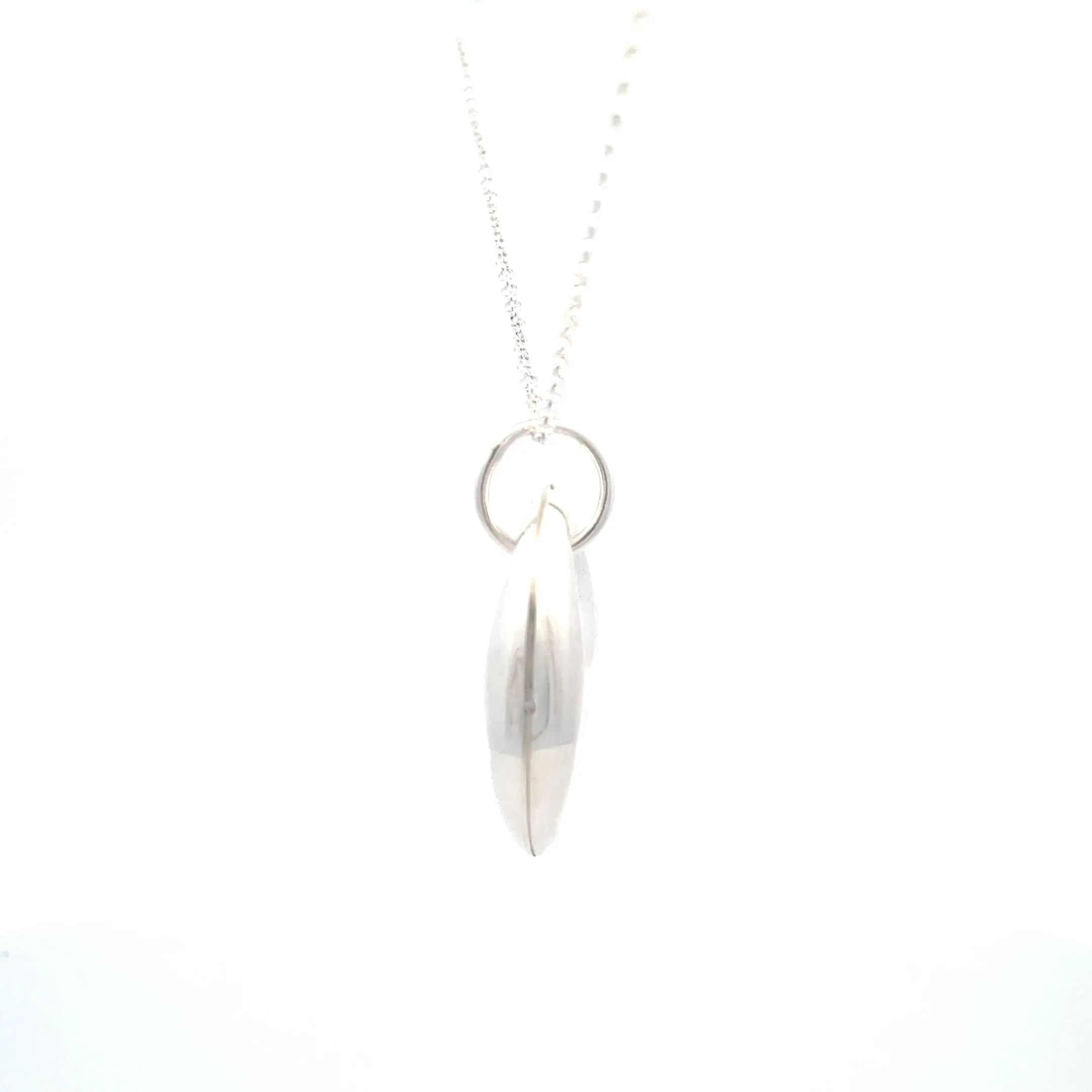 Puffed Mariner Silver Pendant 35MM