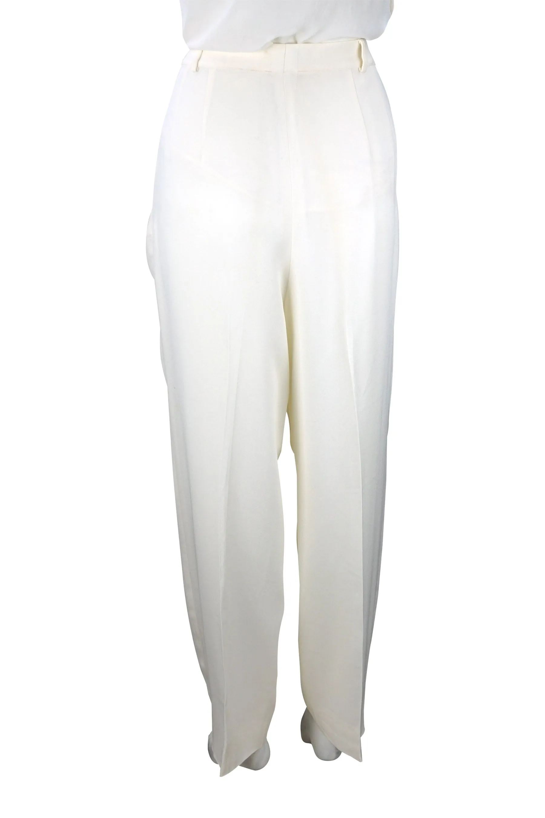 Relaxed crepe trousers