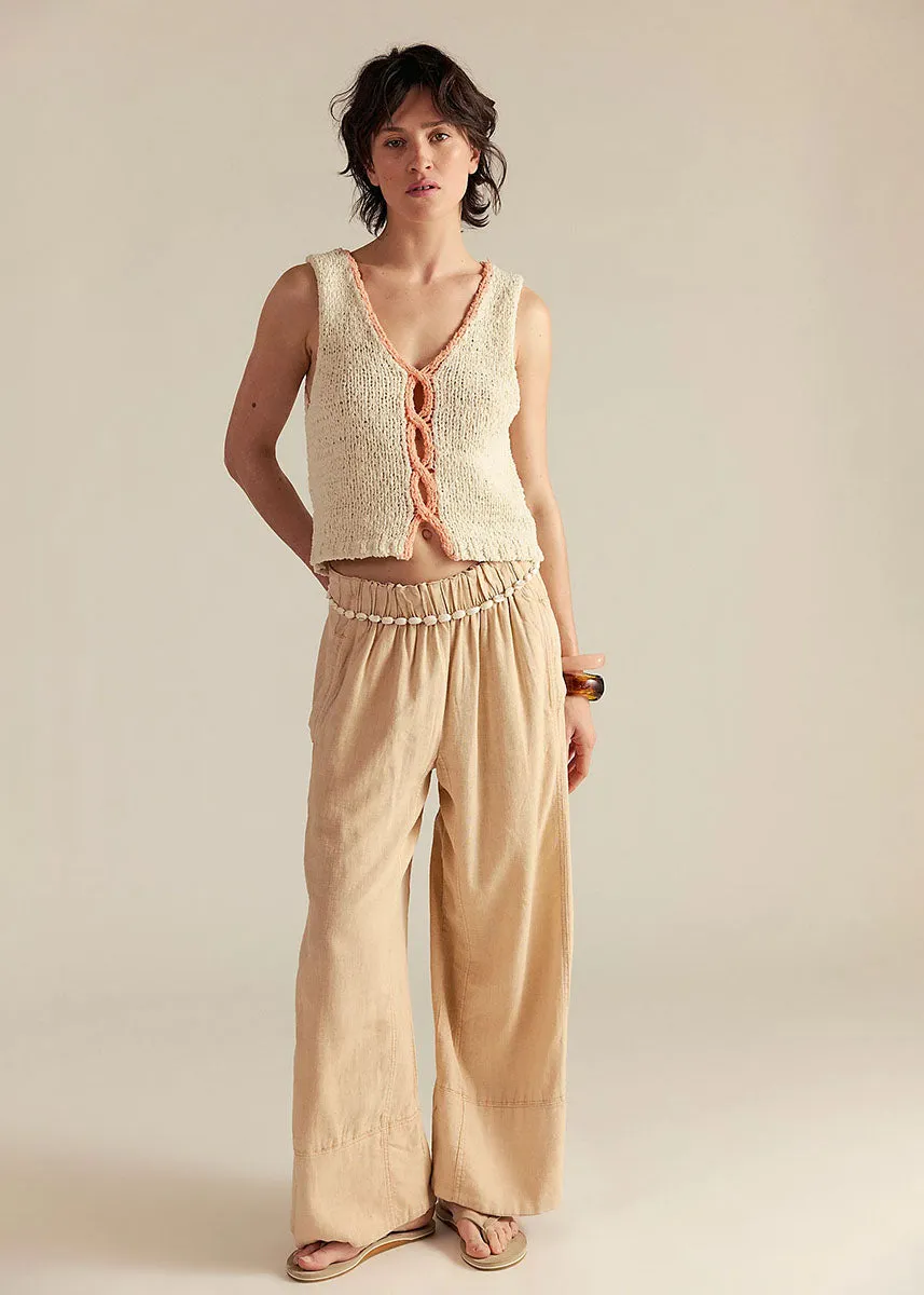 Sicily Sweater Shell - Ivory Combo