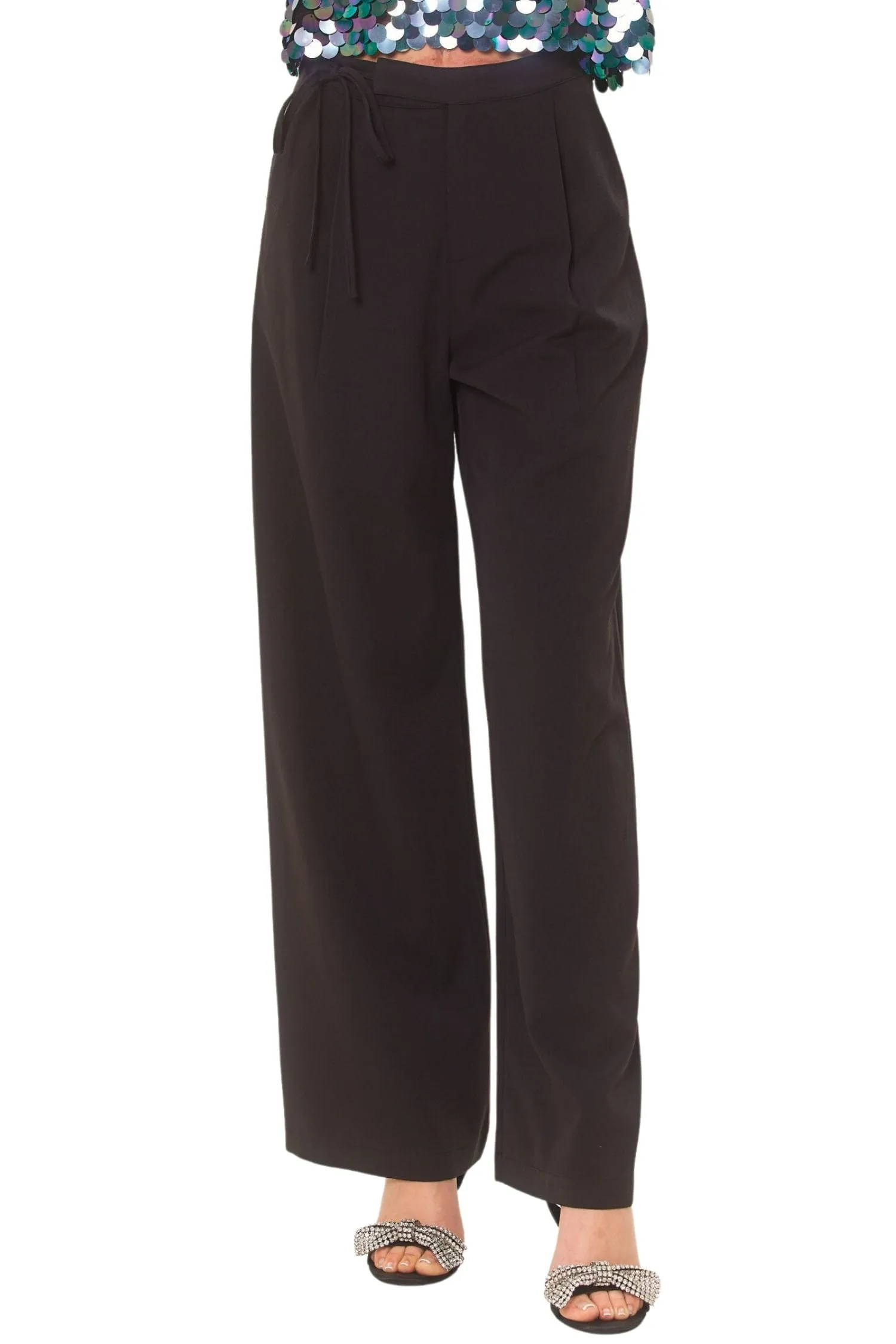Side Tie Detailed Classic Trouser