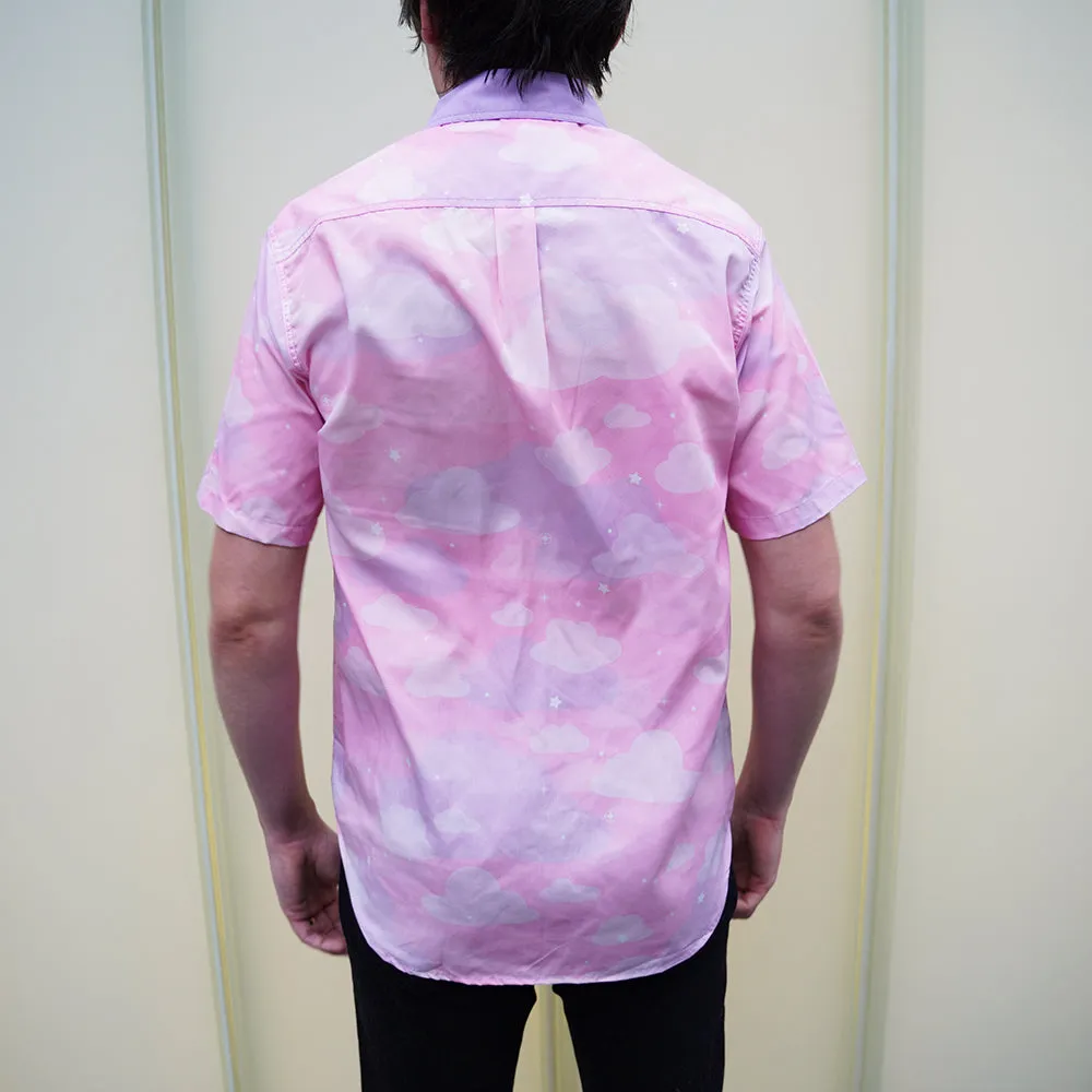 Starcrossed Skies Pink Button Up Shirt