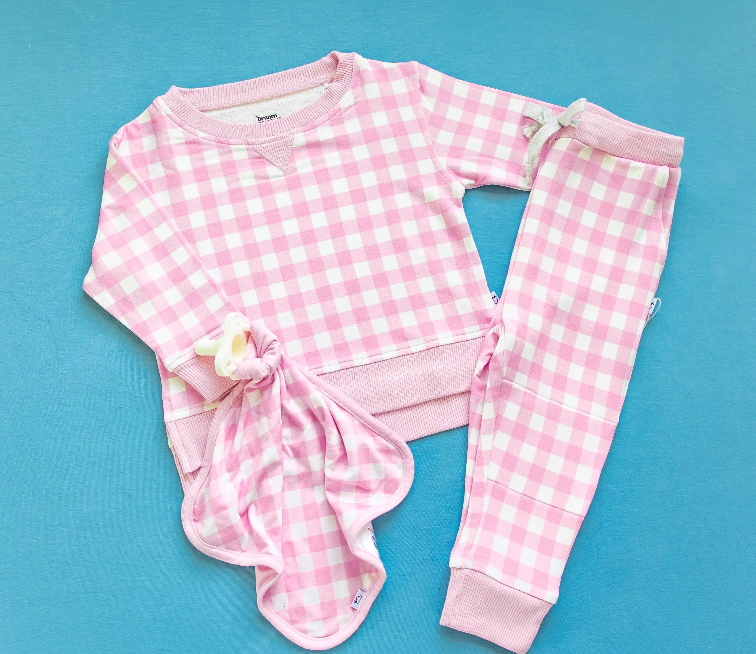 TAFFY PINK GINGHAM DREAM JOGGER