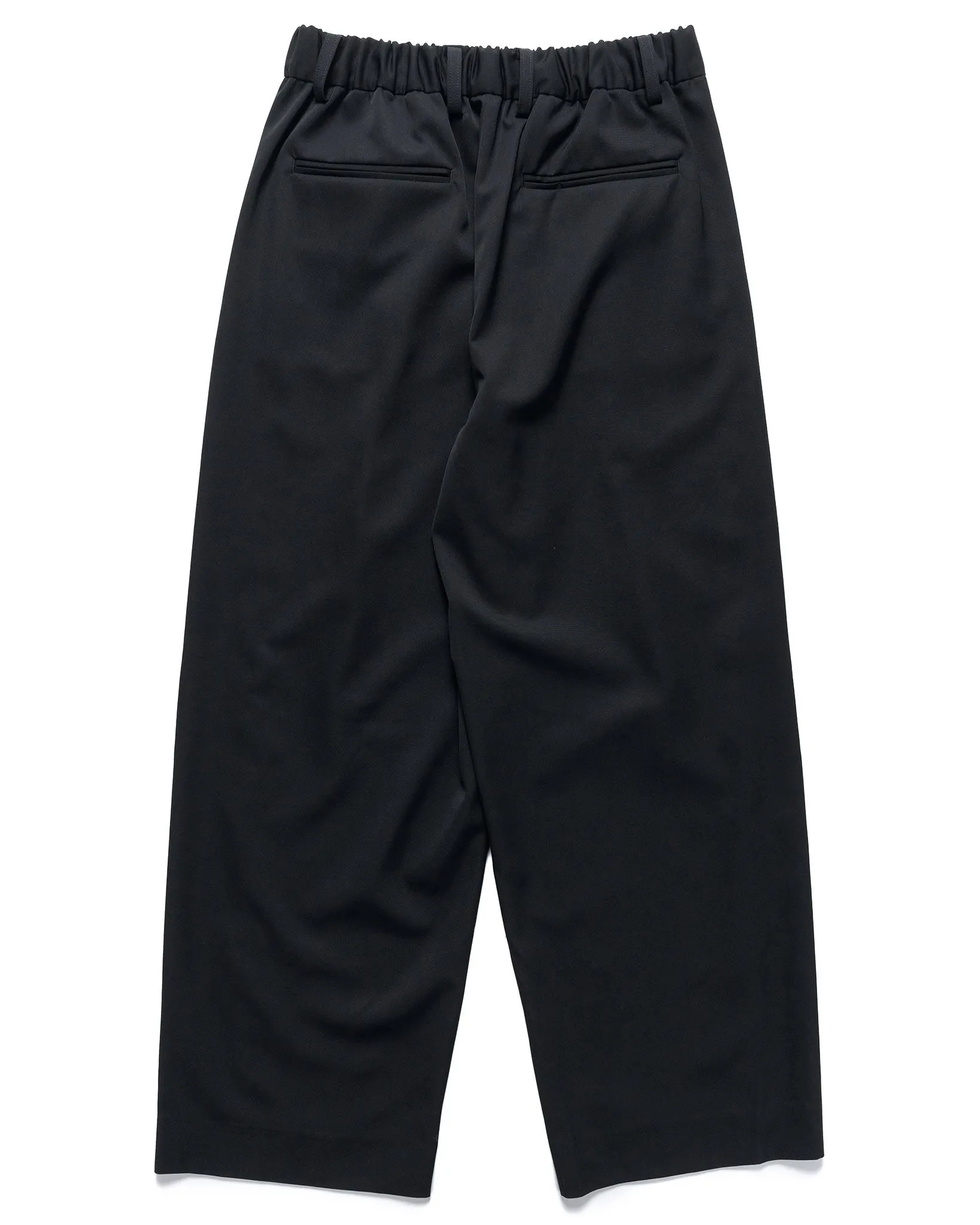 Twist Seam Wide Easy Trousers Black