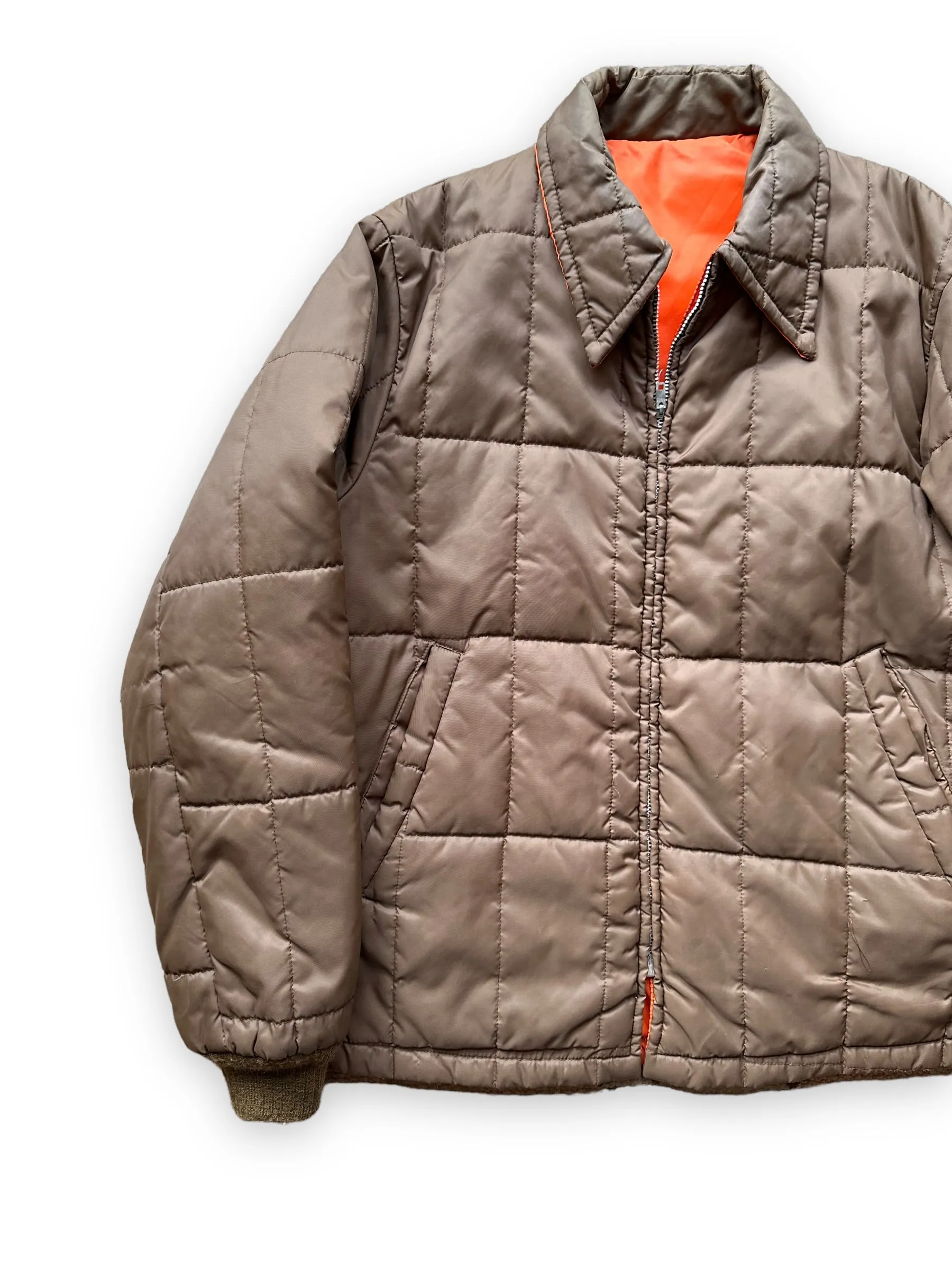 Vintage Reversible Puffer Jacket SZ L | Vintage Puffer Jacket Seattle | Barn Owl Vintage Seattle