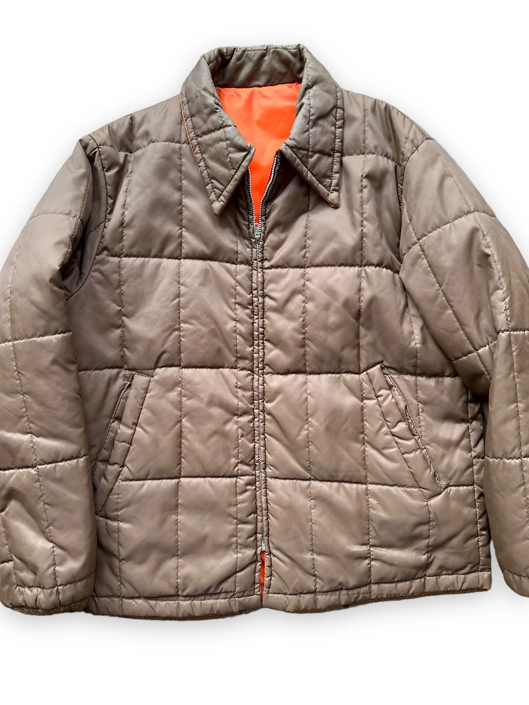 Vintage Reversible Puffer Jacket SZ L | Vintage Puffer Jacket Seattle | Barn Owl Vintage Seattle