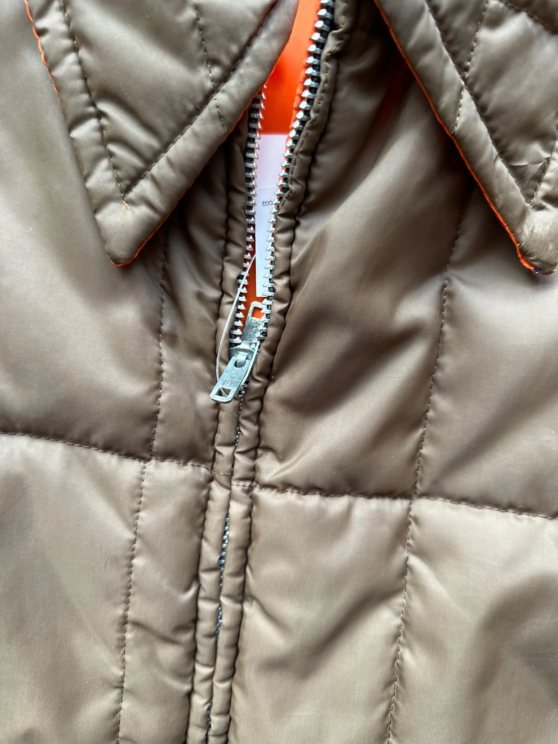 Vintage Reversible Puffer Jacket SZ L | Vintage Puffer Jacket Seattle | Barn Owl Vintage Seattle