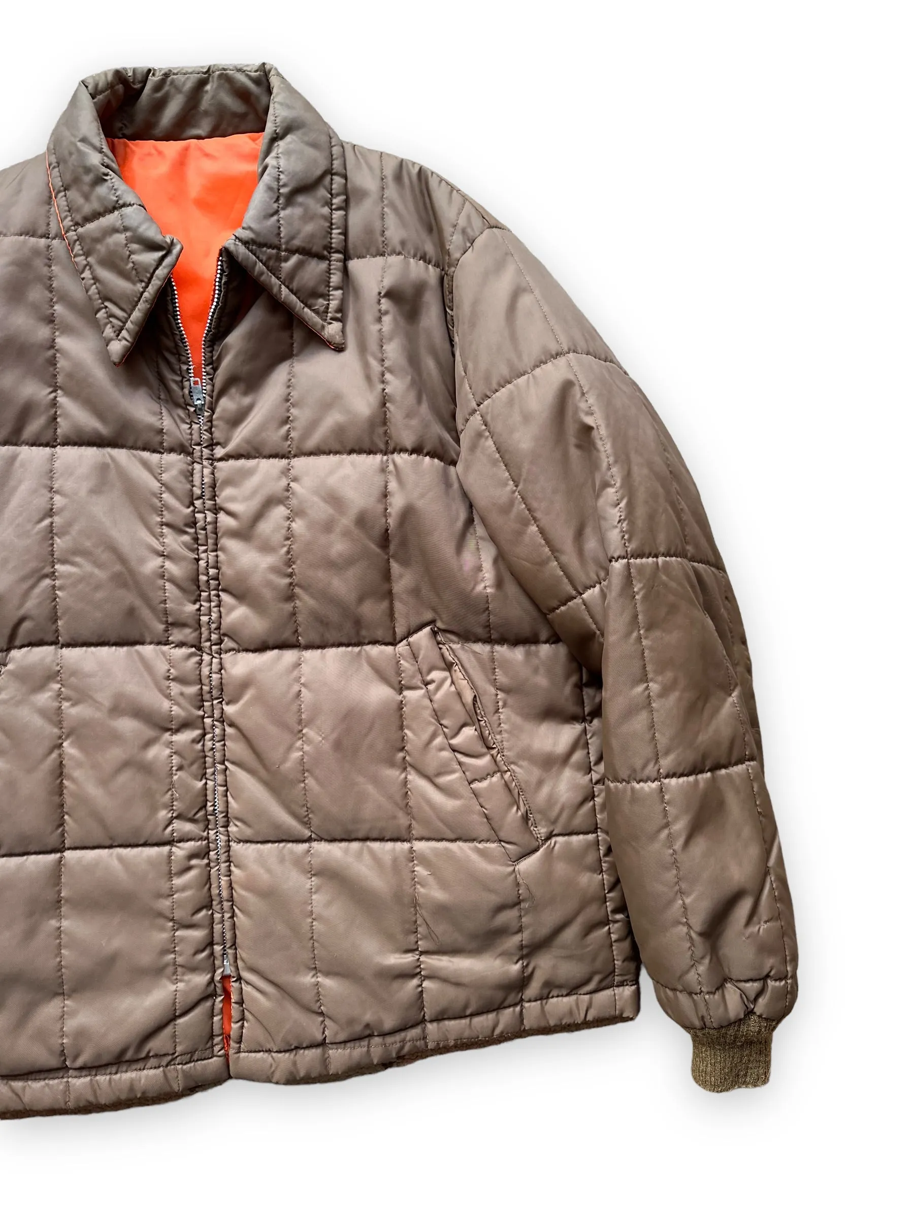 Vintage Reversible Puffer Jacket SZ L | Vintage Puffer Jacket Seattle | Barn Owl Vintage Seattle